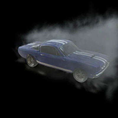 Recorded Muscle car reconstruction at the selected pruning setting